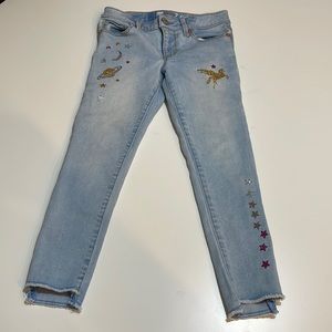 Kids Gap Jeans - light wash with glitter